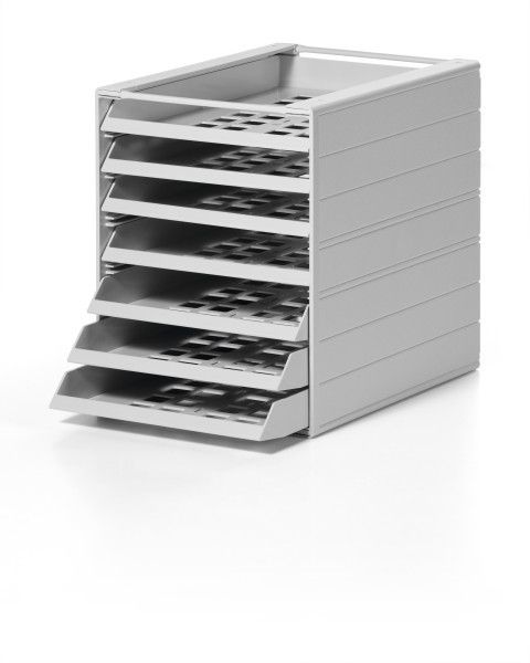 IDEALBOX BASIC 7 úložný box se 7 přihrádkami - Šedý DURABLE