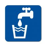 Informační symbol - Pitná voda - Samolepka