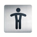 Piktogram pro označení toalet "WC páni" 150x150 mm DURABLE