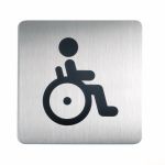 Piktogram pro označení toalet "WC vozíčkáři" 150x150 mm