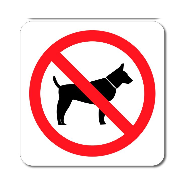 Symbol - Zákaz vstupu se zvířaty - Samolepka A-Z Reklama CZ