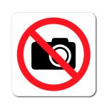 Zákazový symbol - Zákaz fotografování - Samolepka