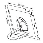 Stolní stojánek na iPad Semi Circle holder - Stříbrný A-Z Reklama CZ