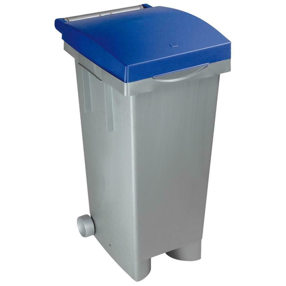 Odpadkový koš 80 l Tata color - Modré víko