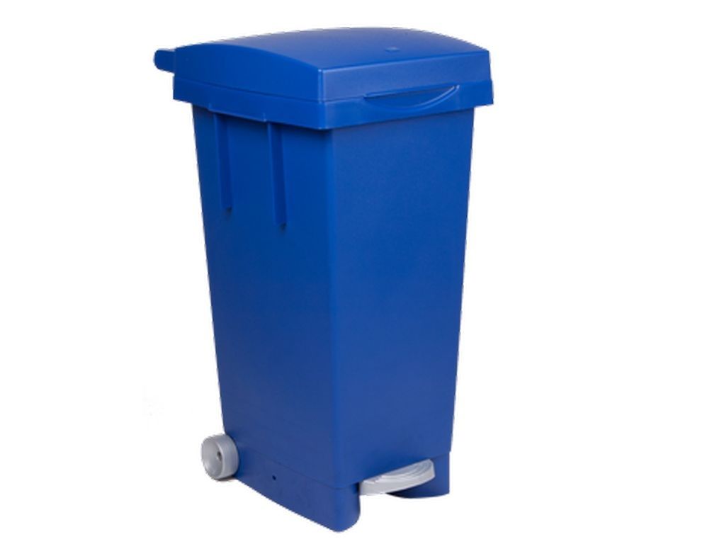 Koš na tříděný odpad s kolečky 80 l Big Tata - Modrý A-Z Reklama CZ