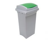 Odpadkový koš 50 l na tříděný odpad REC - Zelené víko
