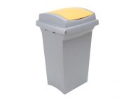 Odpadkový koš 50 l na tříděný odpad REC - Žluté víko A-Z Reklama CZ
