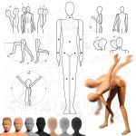Dětská Pohybovatelná figurína - 10 let - Tělová s abstraktní hlavou A-Z Reklama CZ