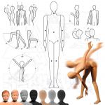 Dětská Pohybovatelná figurína - 8 let - Tělová s abstraktní hlavou A-Z Reklama CZ