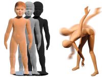 Dětské pohybovatelné figuríny ve věku 3-4 roků