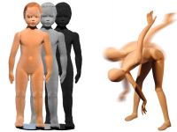 Dětské pohybovatelné figuríny ve věku 4-5 let