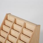 Dřevěný stolní zásobník na vizitky 3x5 boxů - Přírodní A-Z Reklama CZ