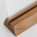 Pyramid dřevěný držák kapes A5 (150 mm) - Přírodní A-Z Reklama CZ