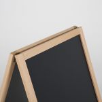 Dřevěný poutač s křídovou tabulí 460x680 - Přírodní A-Z Reklama CZ