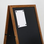 Dřevěný poutač s křídovou tabulí 590x1190 - Přírodní A-Z Reklama CZ