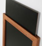 Dřevěný Slide-in rámeček s tabulí A4 - Tmavě hnědá A-Z Reklama CZ