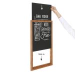 Dřevěný Slide-in rámeček s tabulí A3 - Tmavě hnědá A-Z Reklama CZ