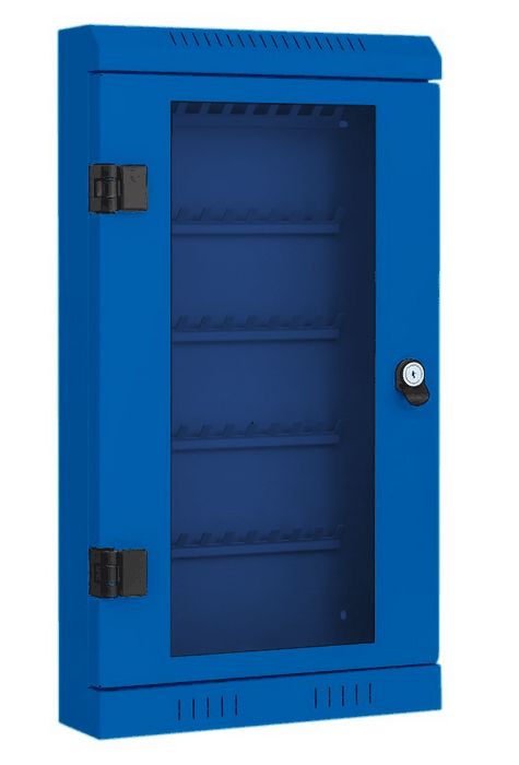 Skříň na klíče 670x340x105 mm, 50 háčků, Modrá Triton