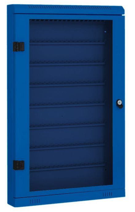 Skříň na klíče 990x620x105 mm, 160 háčků, Modrá Triton