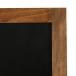 Nástěnná dřevěná křídová tabule Easy 30x40 cm - Tmavě hnědá A-Z Reklama CZ