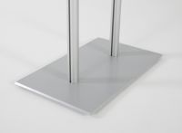 Řečnický pult se skleněným stolkem - Stříbrná základna A-Z Reklama CZ