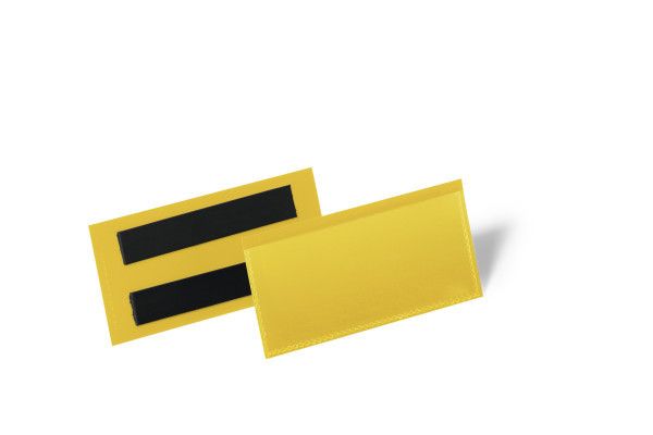 Magnetické pouzdro na dokumenty 100x38 mm, 50 ks - Žlutá DURABLE