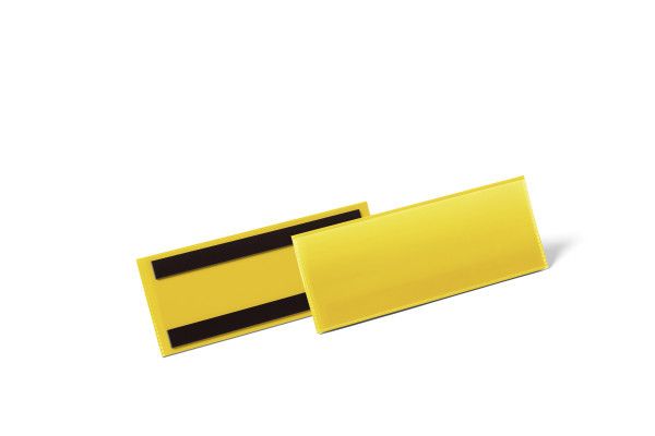 Magnetické pouzdro na dokumenty 210x74 mm, 50 ks - Žlutá DURABLE