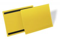 Magnetické pouzdro na dokumenty A4 na šířku, 50 ks - Žlutá