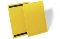 Magnetické pouzdro na dokumenty A4 na výšku, 50 ks - Žlutá