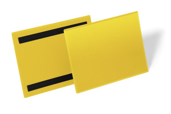 Magnetická kapsa A5 na šířku - 50 ks - Žlutá