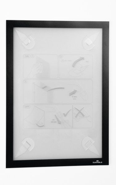 Samolepící rámeček DURAFRAME WALLPAPER A4 - Černý DURABLE