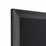 Nástěnná dřevěná křídová tabule Černě lakovaná 56x170 cm A-Z Reklama CZ