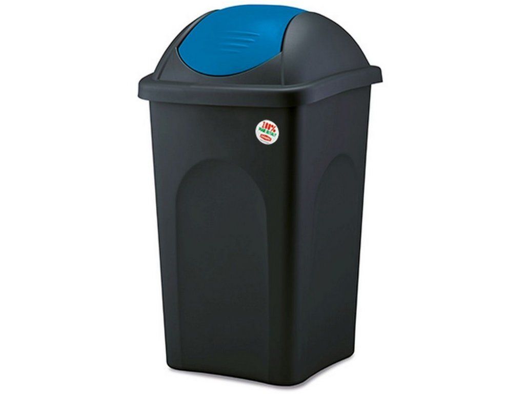 Odpadkový koš na tříděný odpad 60 l MULTIPAD - Modré víko A-Z Reklama CZ