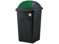 Odpadkový koš na tříděný odpad 60 l MULTIPAD - Zelené víko