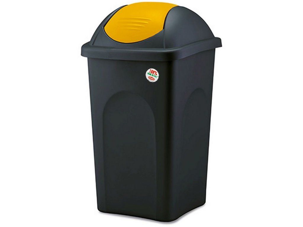 Odpadkový koš na tříděný odpad 60 l MULTIPAD - Žluté víko A-Z Reklama CZ