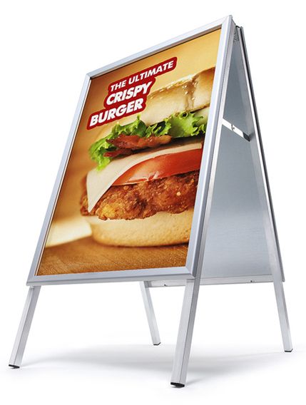 Reklamní stojan Áčko na plakáty B2 50x70 - ostrý roh A-Z Reklama CZ