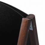 Dřevěný zaoblený poutač s křídovou tabulí 55x85 - tmavě hnědý A-Z Reklama CZ