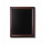 Nástěnná dřevěná křídová tabule tmavě hnědý lak 30x40 cm A-Z Reklama CZ