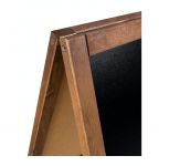 Dřevěný poutač s křídovou tabulí 600x1000 mm - Tmavě hnědý A-Z Reklama CZ