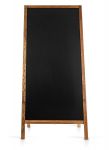 Dřevěný poutač s křídovou tabulí 720x1600 mm - Tmavě hnědý A-Z Reklama CZ