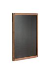 Nástěnná dřevěná křídová tabule tmavě hnědý lak 47x79 cm