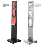 Double Sided Tower Stand 265x1600x400 mm, Černý A-Z Reklama CZ