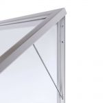 Venkovní uzamykatelná vitrína Slim 12x A4 - Stříbrná A-Z Reklama CZ