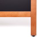 Dřevěné popisovatelné áčko Flip 62x114 cm - Světle hnědé A-Z Reklama CZ