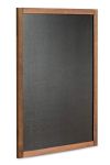 Nástěnná dřevěná křídová tabule tmavě hnědý lak 80x100 cm