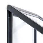 Venkovní uzamykatelná vitrína Slim 12x A4 - Antracit