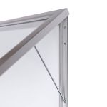 Venkovní uzamykatelná vitrína Slim 15x A4 - Stříbrná A-Z Reklama CZ