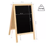 Dřevěný poutač s křídovou tabulí 510x900 mm - Přírodní A-Z Reklama CZ