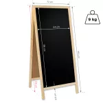 Dřevěný poutač s křídovou tabulí 720x1600 mm - Přírodní A-Z Reklama CZ