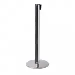 Bariéra chromový sloupek s 2,7 m výsuvným páskem A-Z Reklama CZ